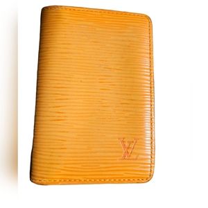 LOUIS VUITTON Epi Leather Wallet Orange